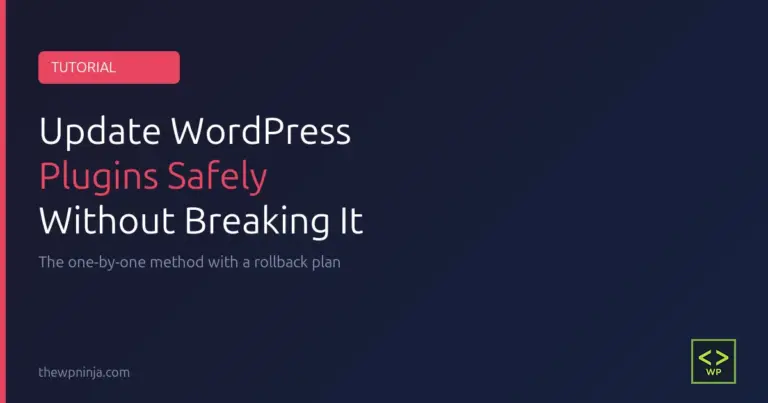 How to Update WordPress Plugins Without Breaking Your Site