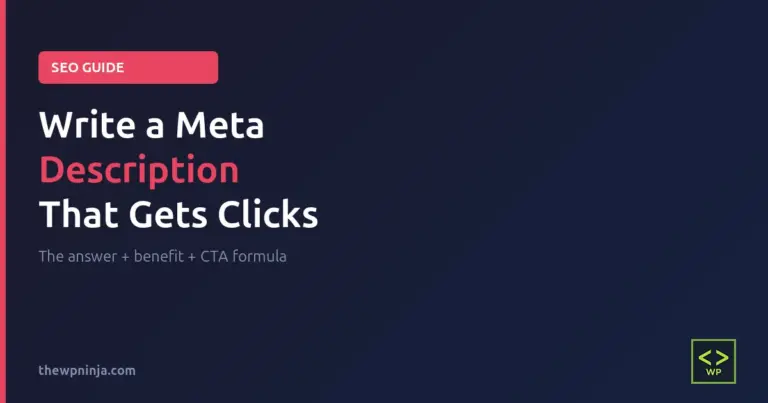 How to write a WordPress meta description that gets clicks