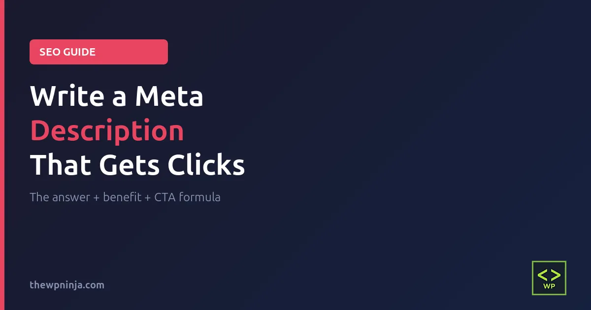 How to write a WordPress meta description that gets clicks