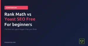 Rank Math vs Yoast SEO free version comparison