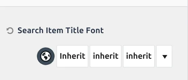 The Kadence typography control expanded