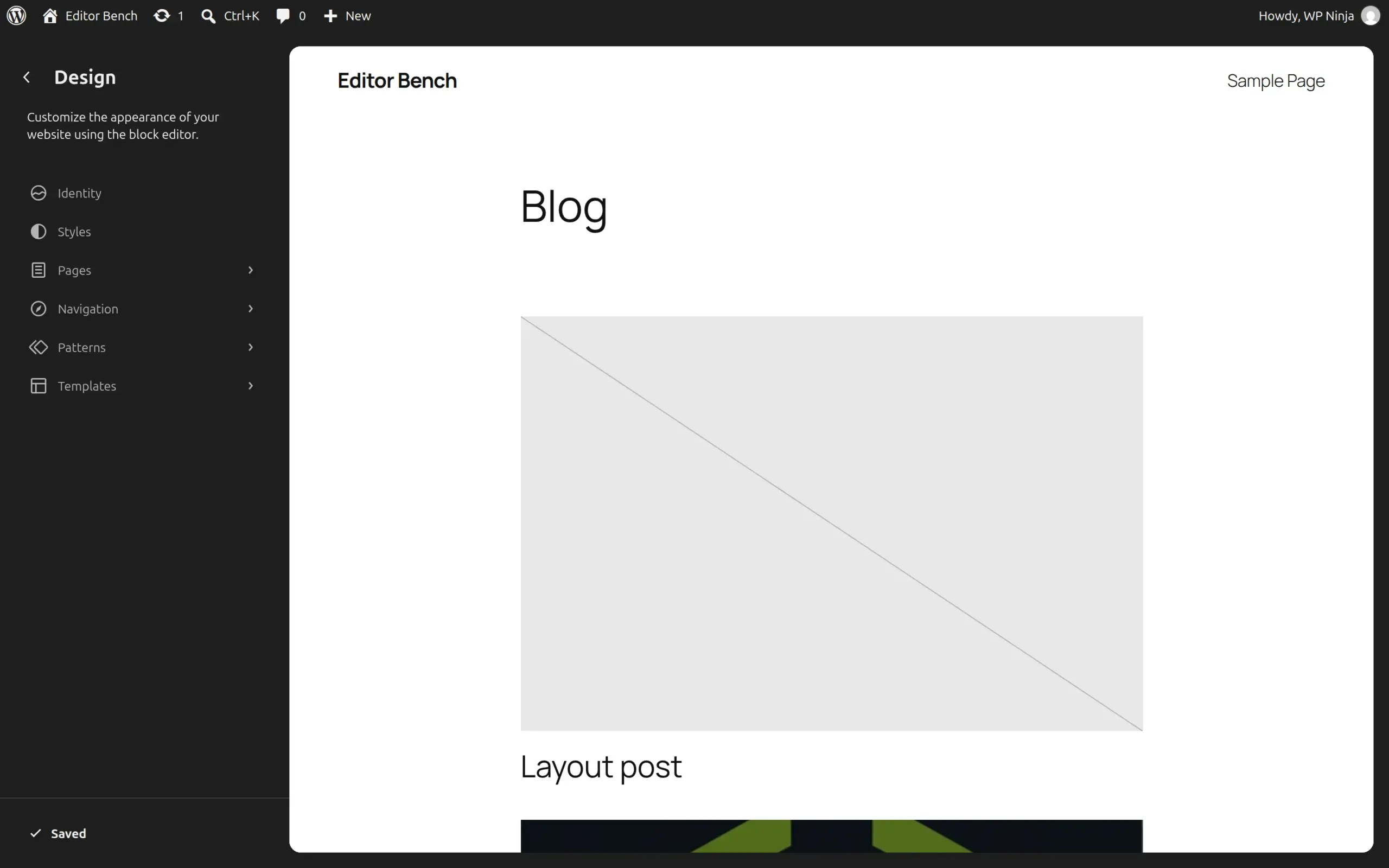 The Site Editor on Twenty Twenty-Five still running on blocks while the Classic Editor plugin is active